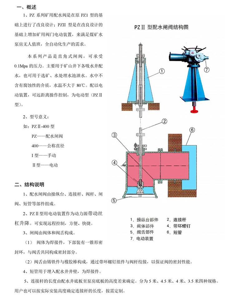 配水閘閥  電動(dòng)配水閘閥